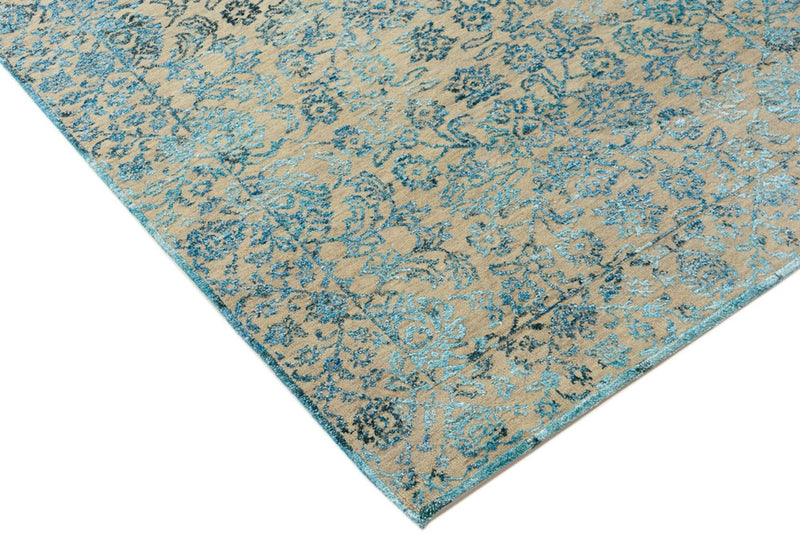 Designer tæppe - 150 x 95 cm - lyseblå