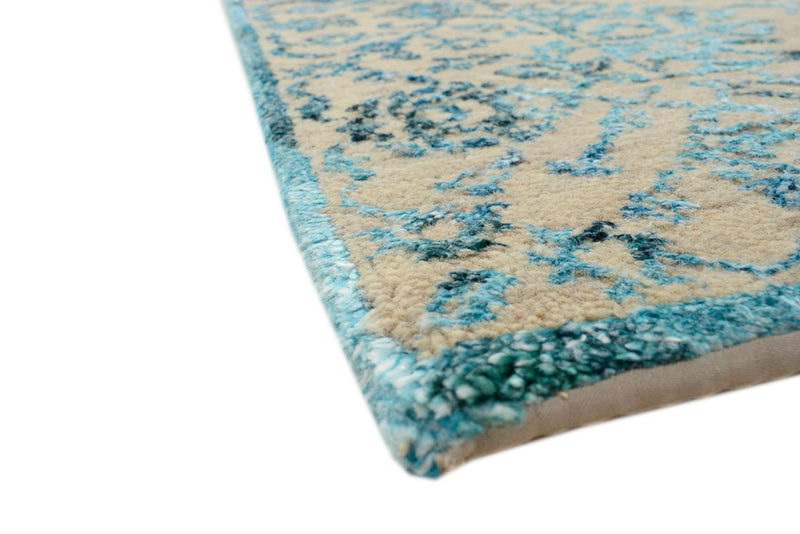 Designer tæppe - 150 x 95 cm - lyseblå