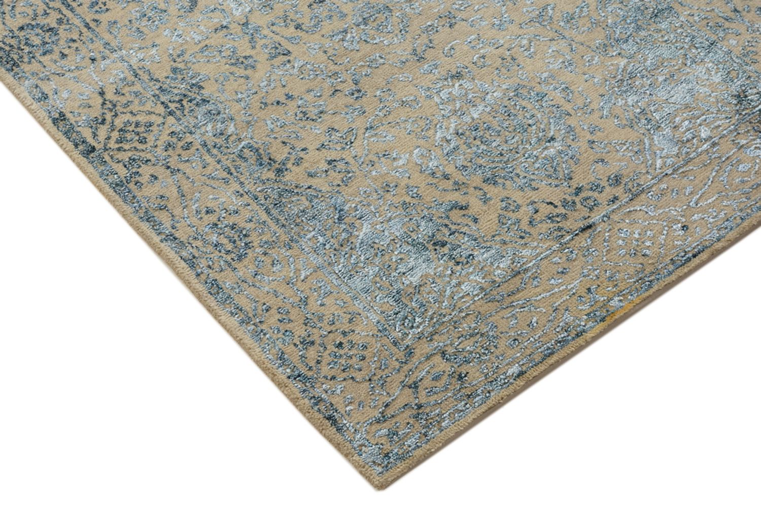 Designer tæppe - 138 x 74 cm - lys beige