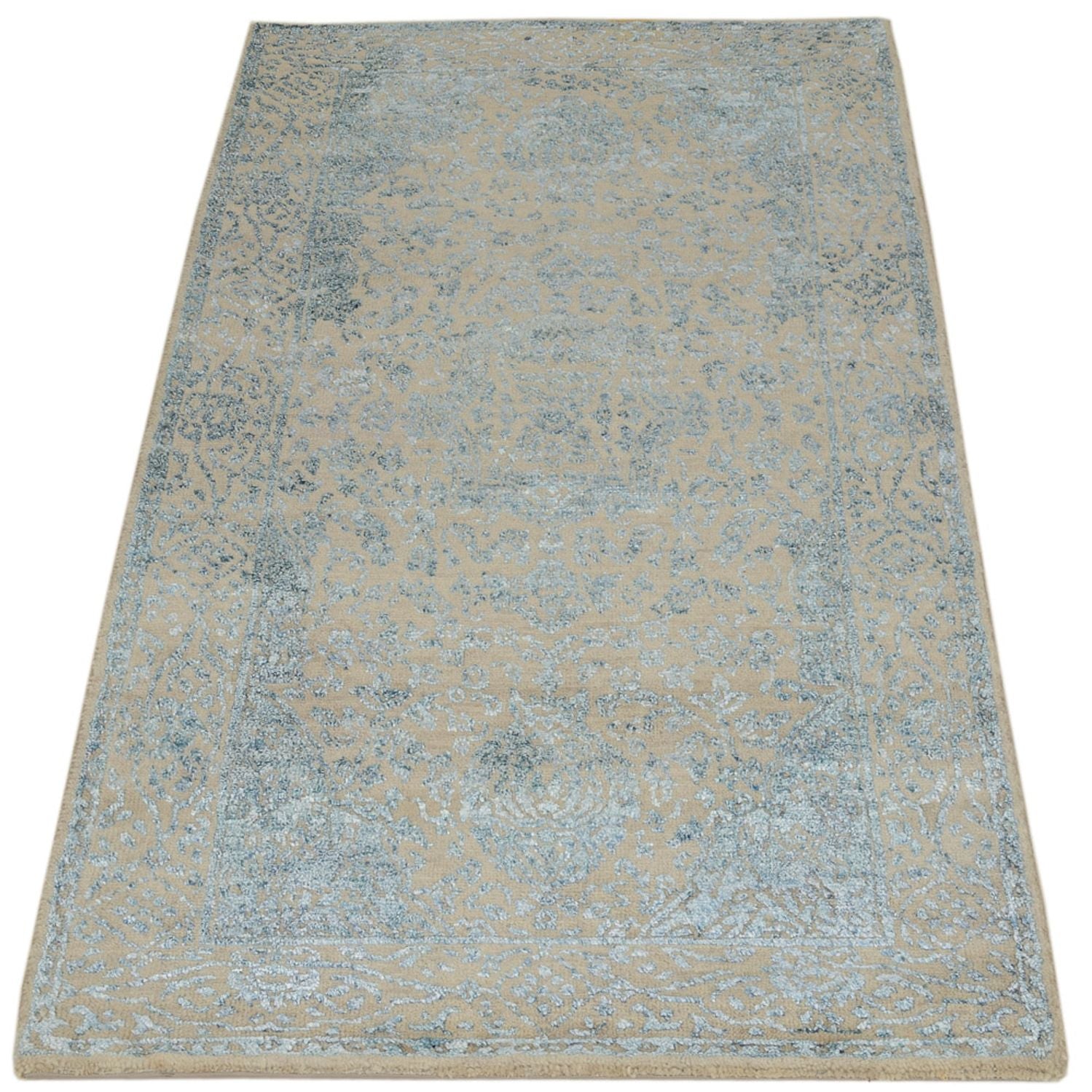 Designer tæppe - 138 x 74 cm - lys beige