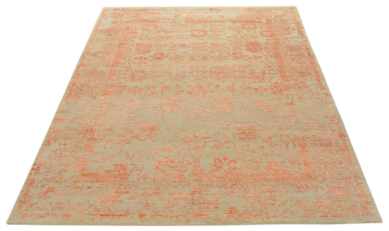Designer tæppe - 186 x 151 cm - orange