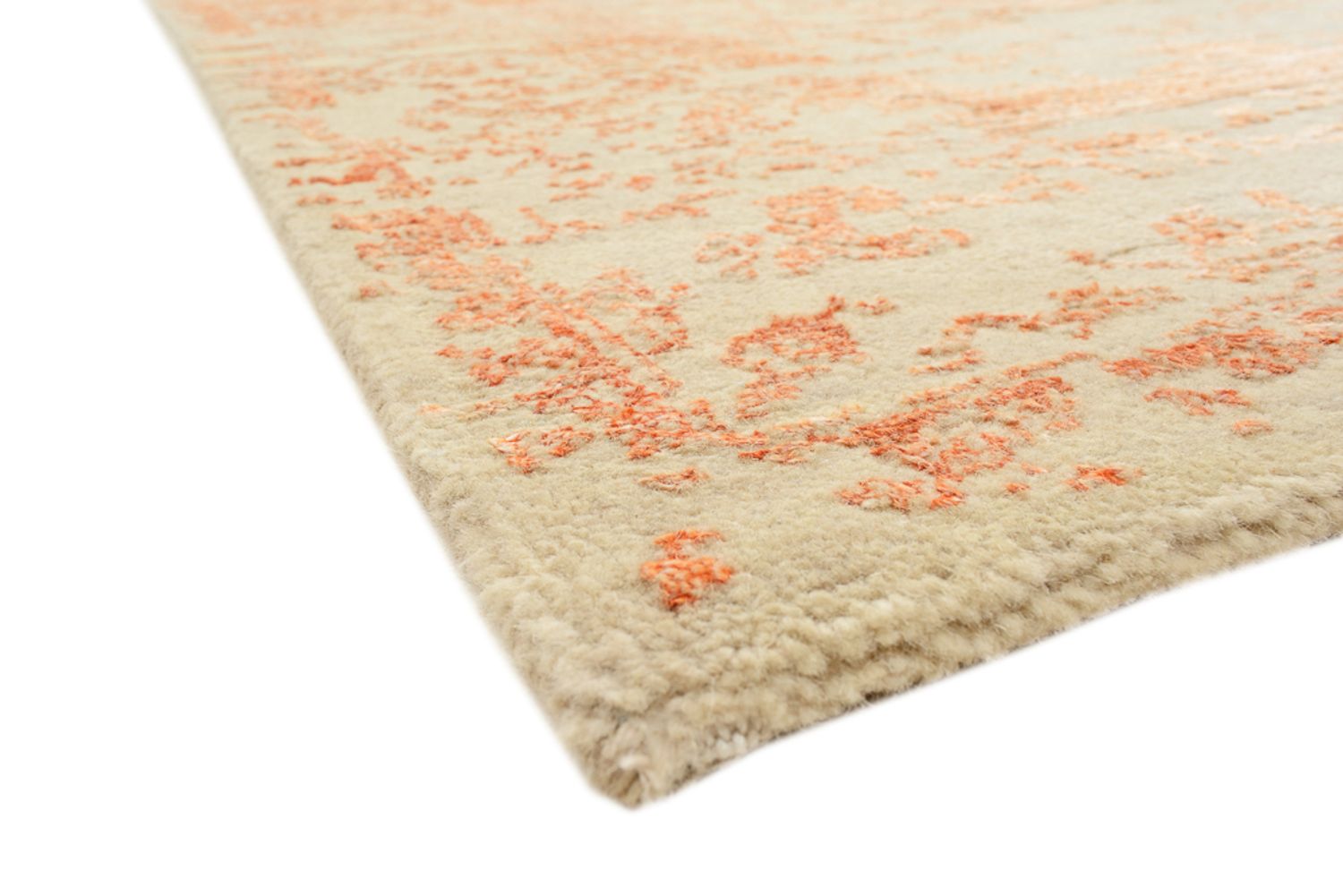 Designer tæppe - 186 x 151 cm - orange