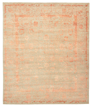 Designer tæppe - 293 x 251 cm - lys brun