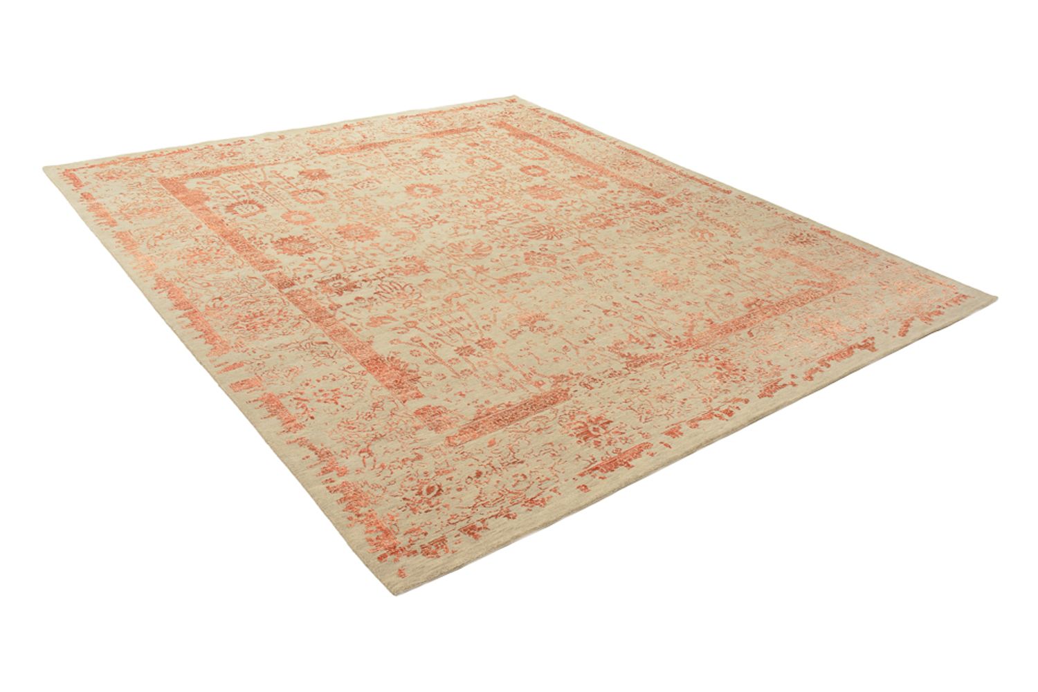 Designer tæppe - 293 x 251 cm - lys brun
