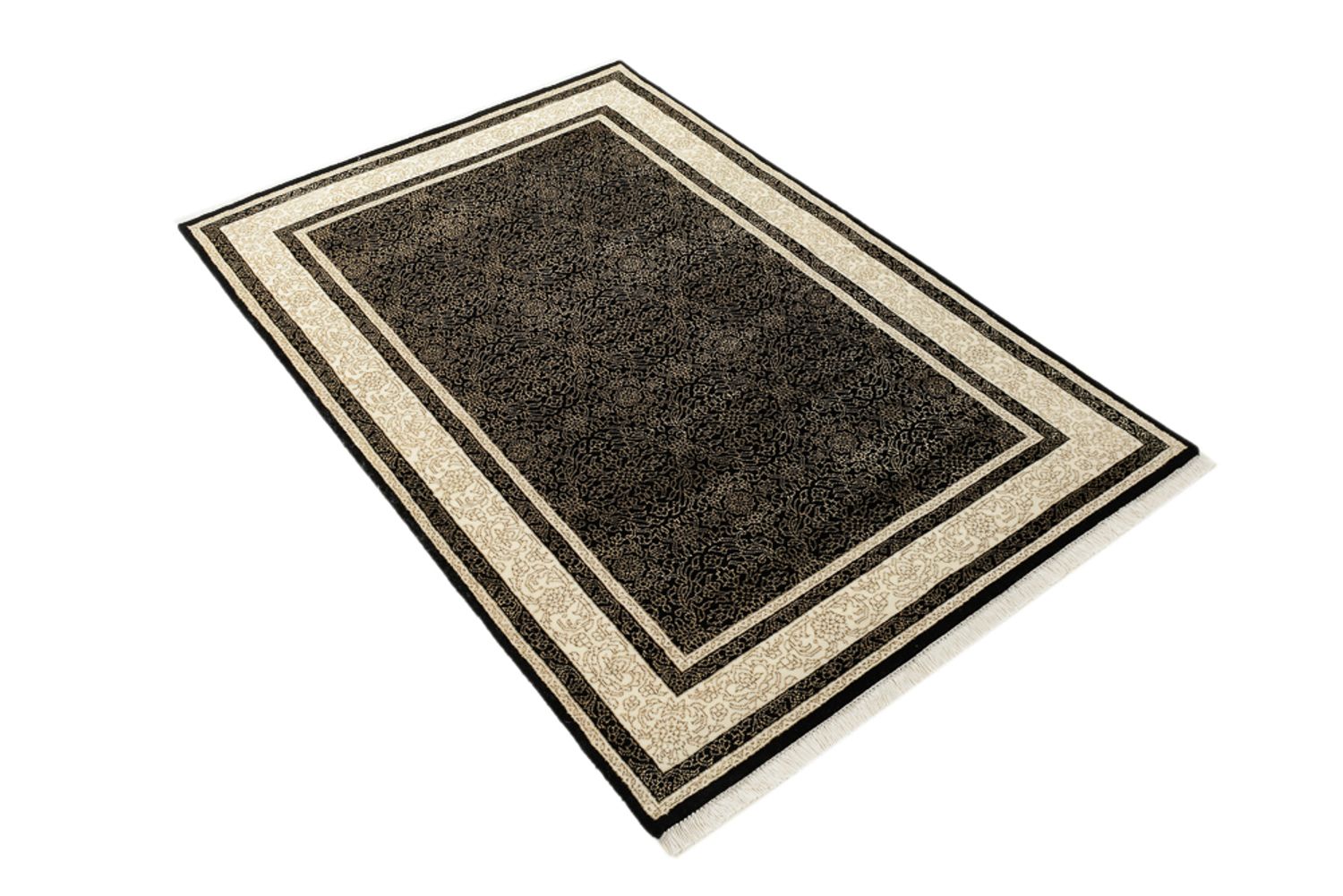 Designer tæppe - 153 x 101 cm - mørk beige