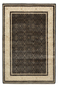 Designer tæppe - 181 x 123 cm - mørk beige