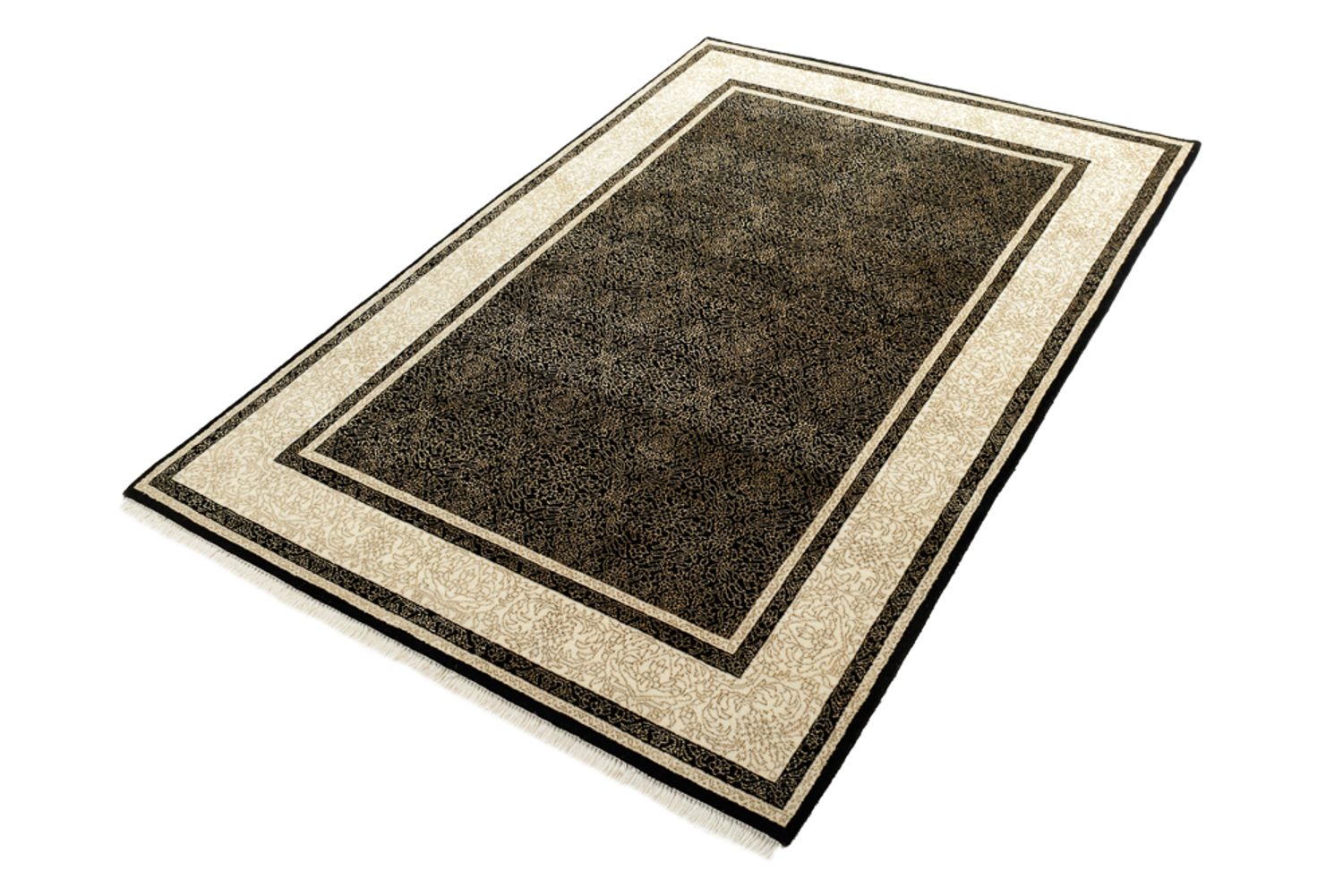 Designer tæppe - 181 x 123 cm - mørk beige
