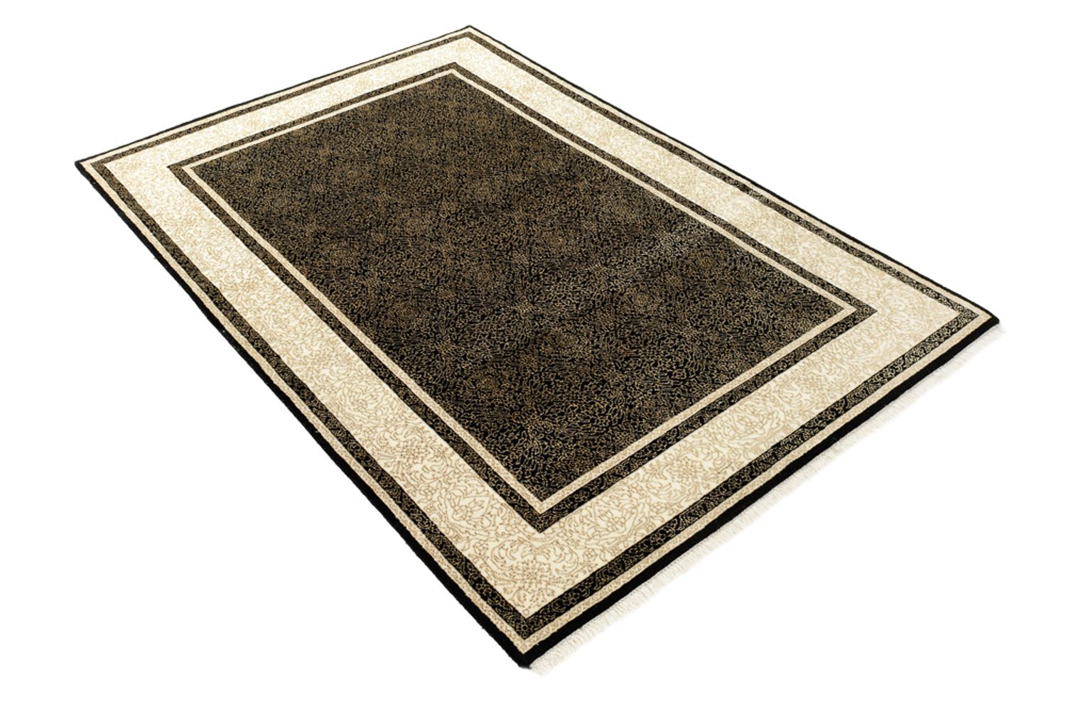 Designer tæppe - 181 x 123 cm - mørk beige