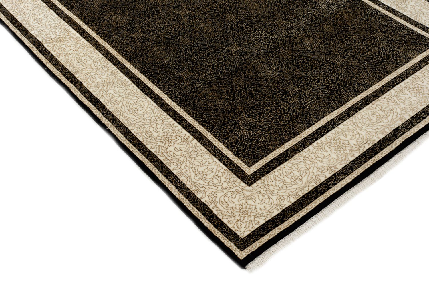 Designer tæppe - 181 x 123 cm - mørk beige