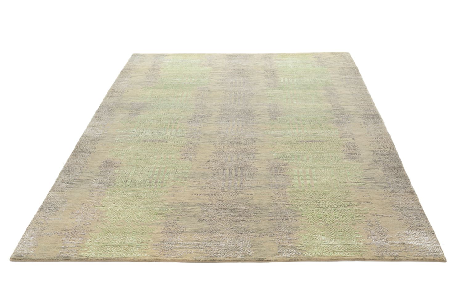 Designer tæppe - 236 x 179 cm - lysegrøn