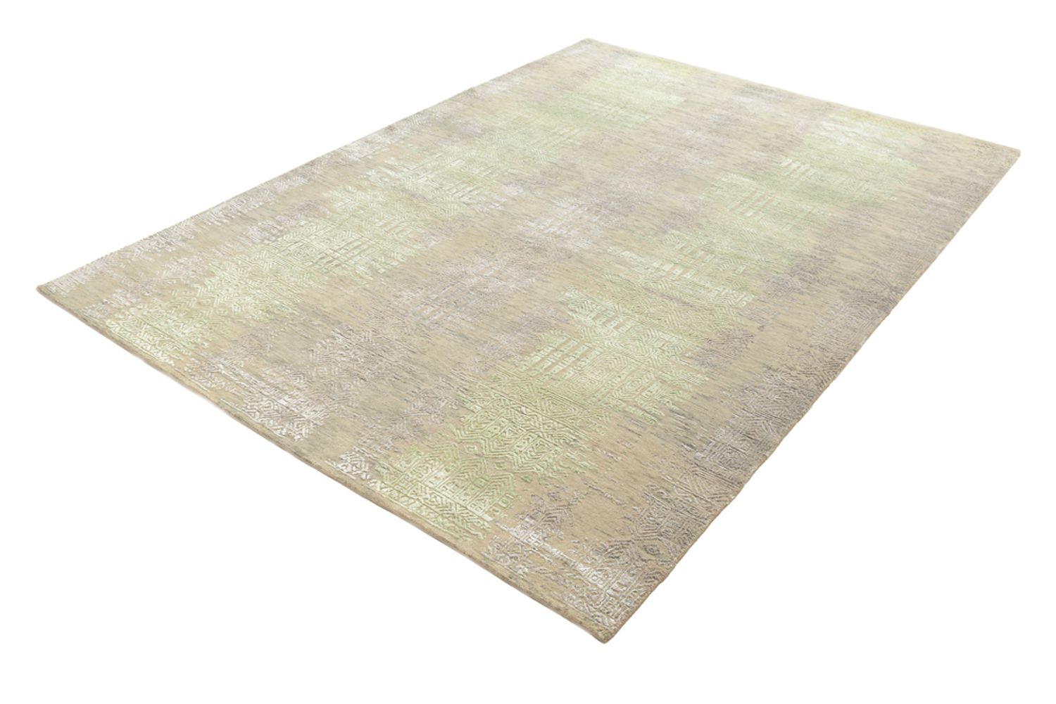 Designer tæppe - 236 x 179 cm - lysegrøn