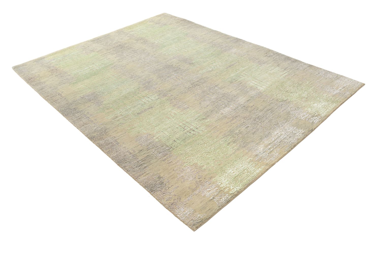 Designer tæppe - 236 x 179 cm - lysegrøn