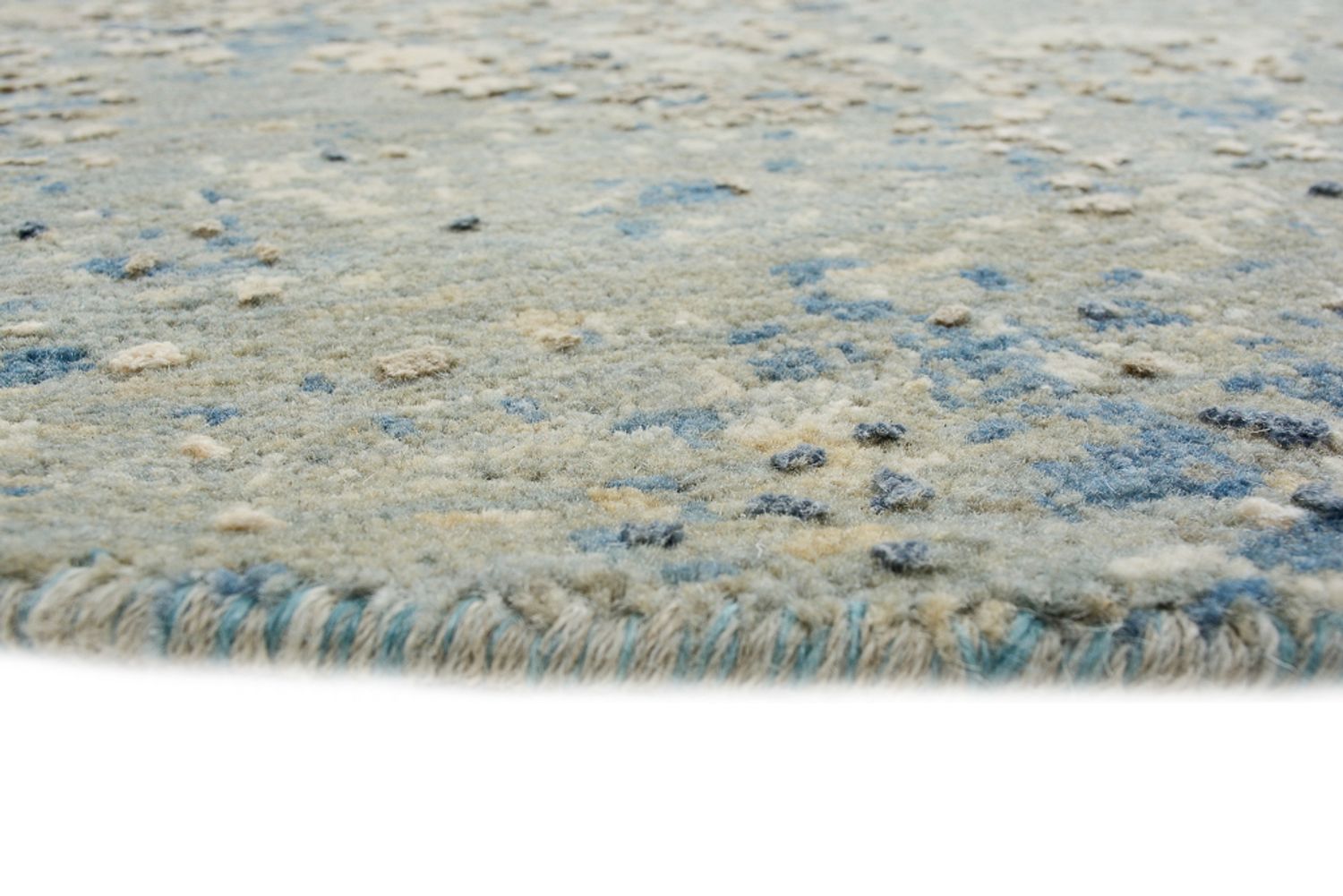 Designer tæppe rundt  - 201 x 199 cm - sand