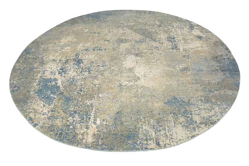 Designer tæppe rundt  - 201 x 199 cm - sand