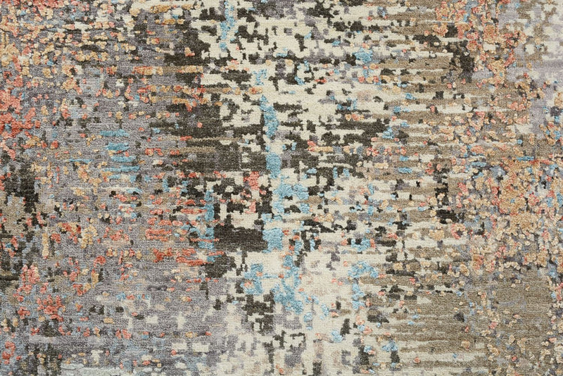 Designer tæppe - 301 x 244 cm - flerfarvet