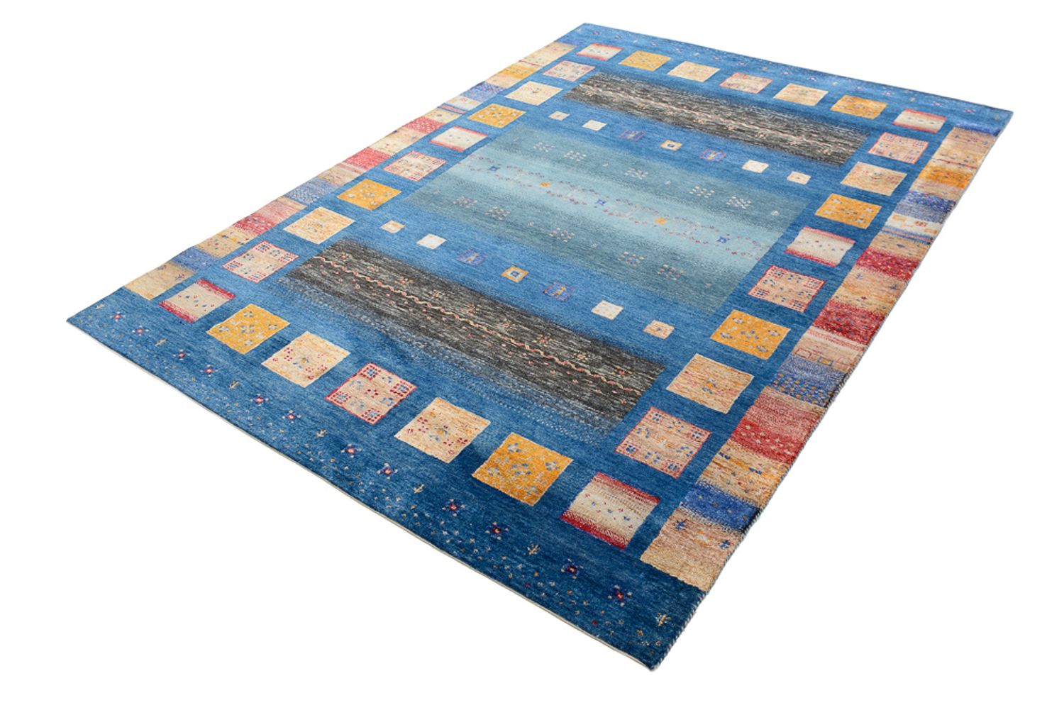 Gabbeh-tæppe - Loribaft Indus - 240 x 175 cm - flerfarvet