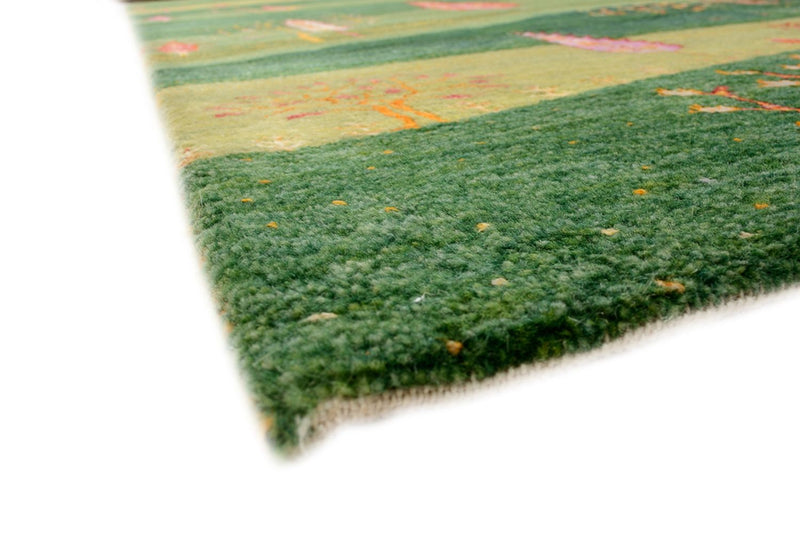 Gabbeh-tæppe - Loribaft Indus - 247 x 172 cm - grøn
