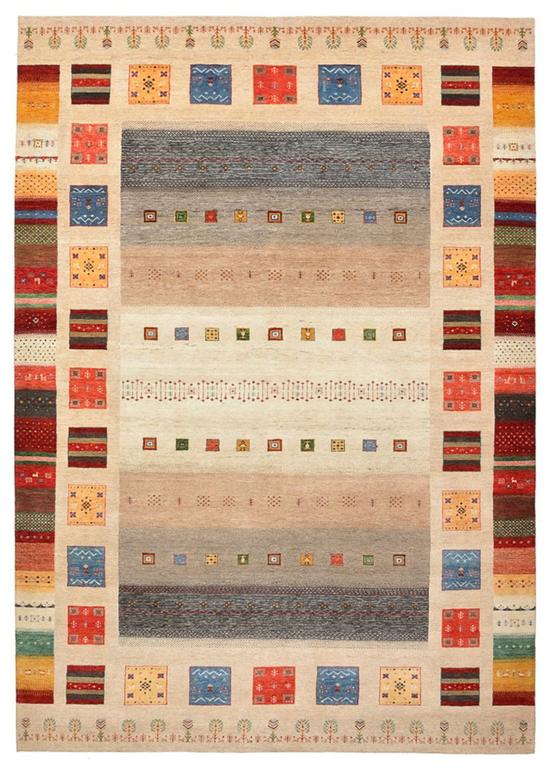 Gabbeh-tæppe - Loribaft Indus - 356 x 252 cm - flerfarvet