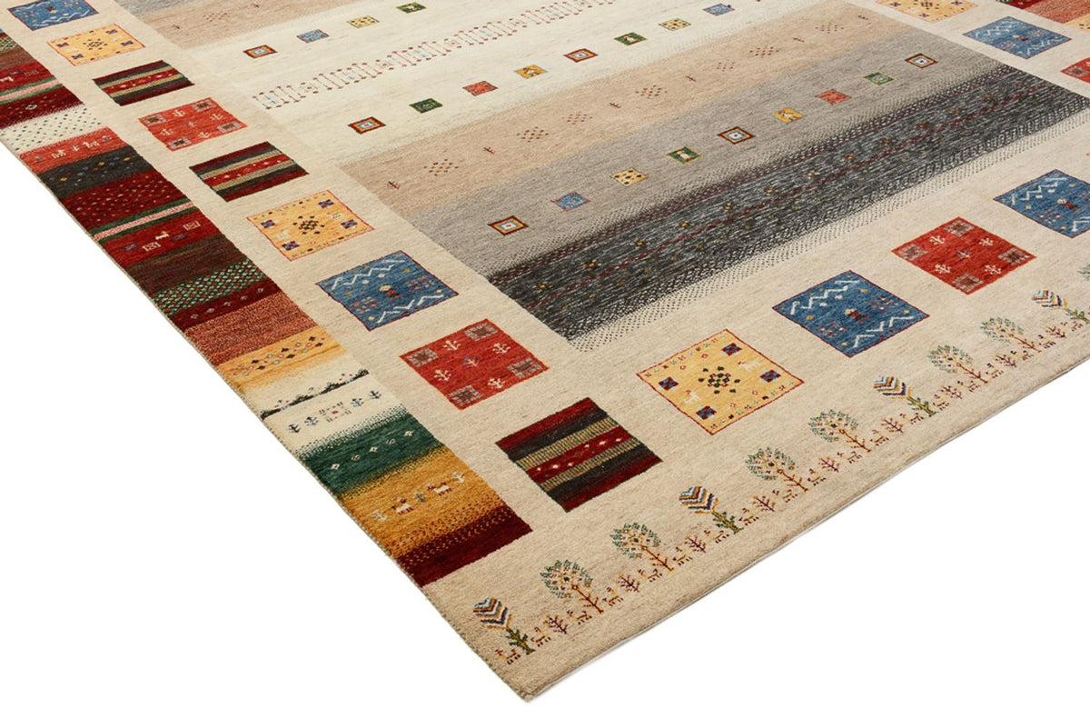 Gabbeh-tæppe - Loribaft Indus - 356 x 252 cm - flerfarvet
