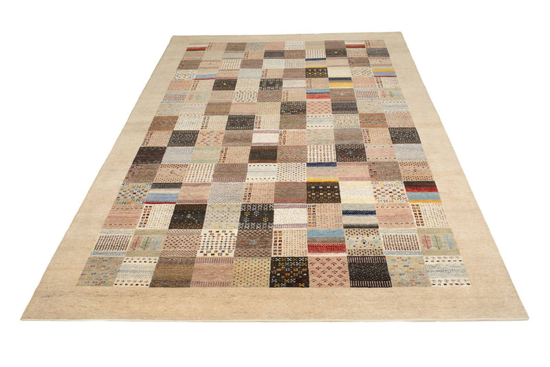 Gabbeh-tæppe - Loribaft Indus - 350 x 250 cm - mørk beige