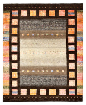 Gabbeh-tæppe - Loribaft Indus - 307 x 250 cm - flerfarvet