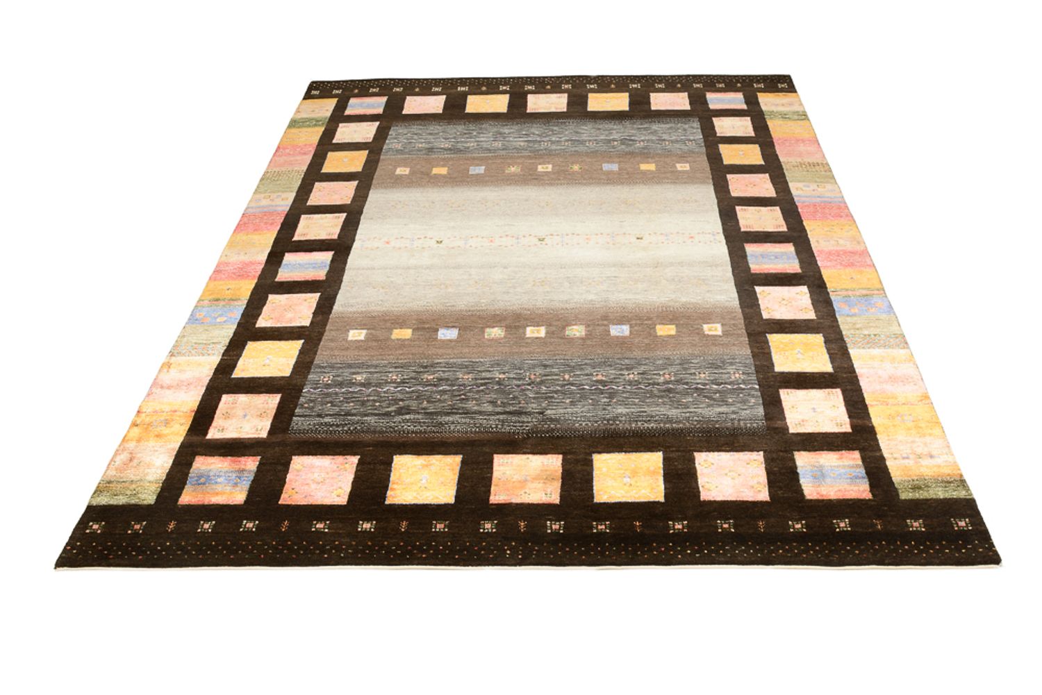 Gabbeh-tæppe - Loribaft Indus - 307 x 250 cm - flerfarvet