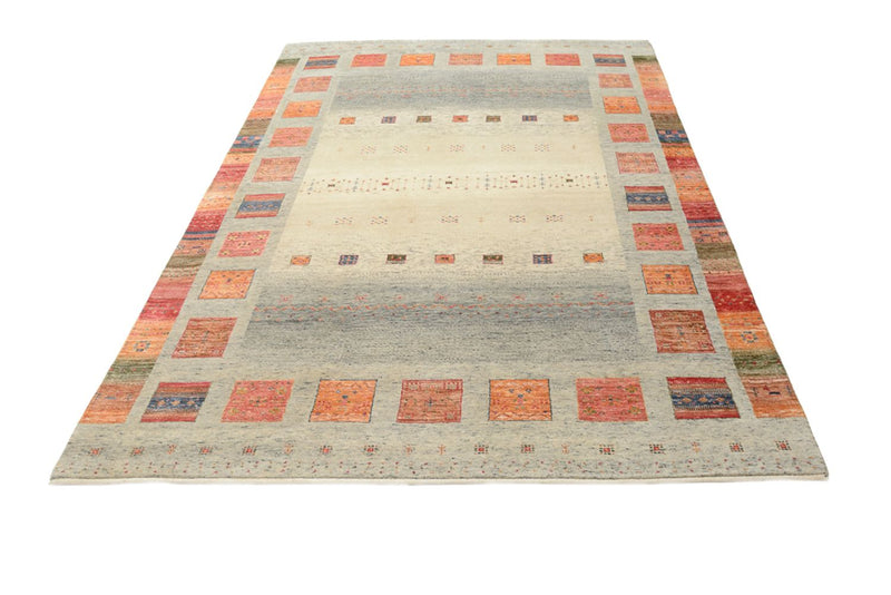 Gabbeh-tæppe - Loribaft Indus - 244 x 176 cm - flerfarvet