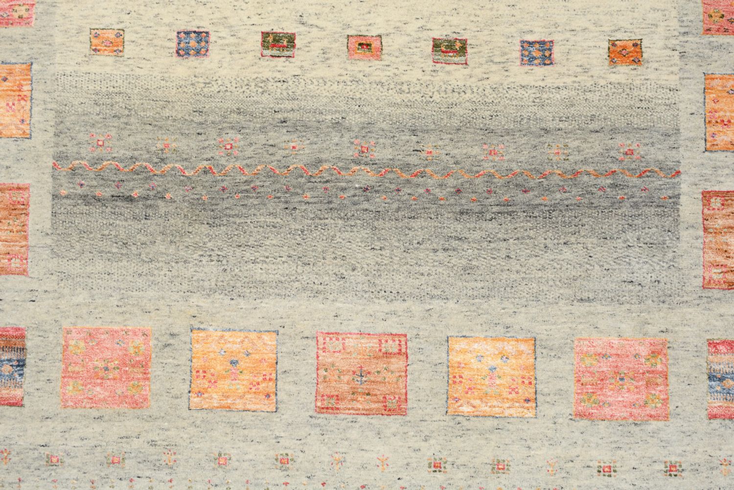 Gabbeh-tæppe - Loribaft Indus - 244 x 176 cm - flerfarvet