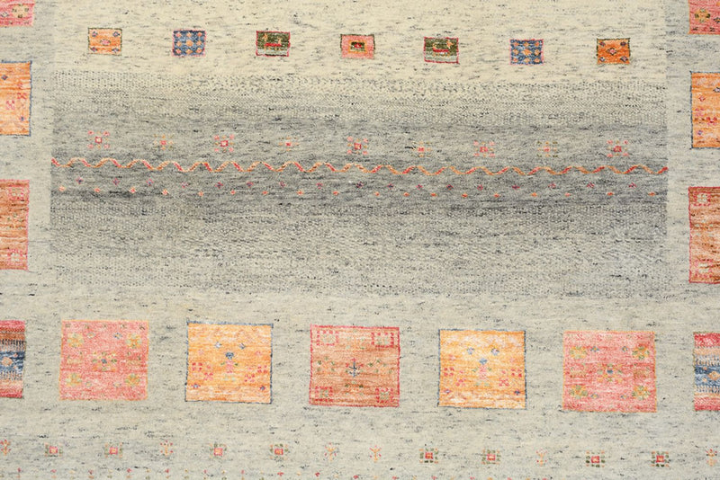 Gabbeh-tæppe - Loribaft Indus - 244 x 176 cm - flerfarvet