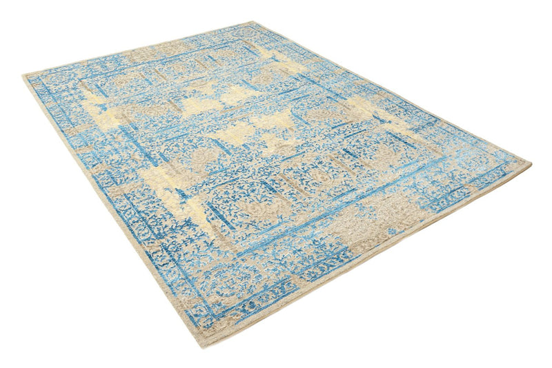Designer tæppe - 234 x 176 cm - lyseblå