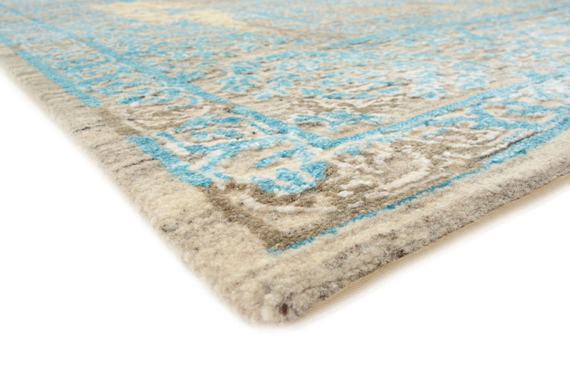 Designer tæppe - 234 x 176 cm - lyseblå