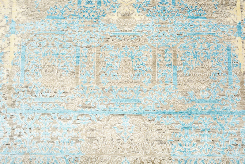 Designer tæppe - 234 x 176 cm - lyseblå