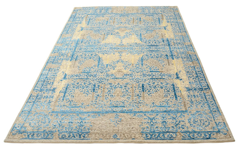 Designer tæppe - 243 x 174 cm - lyseblå