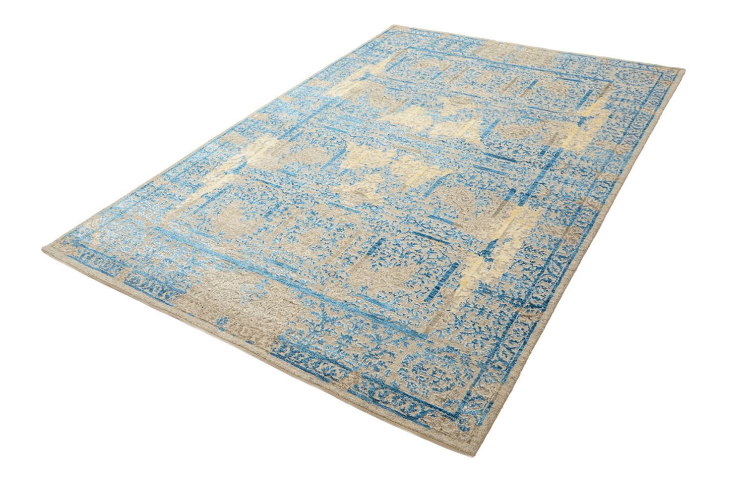 Designer tæppe - 243 x 174 cm - lyseblå