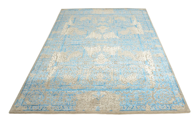 Designer tæppe - 243 x 174 cm - lyseblå