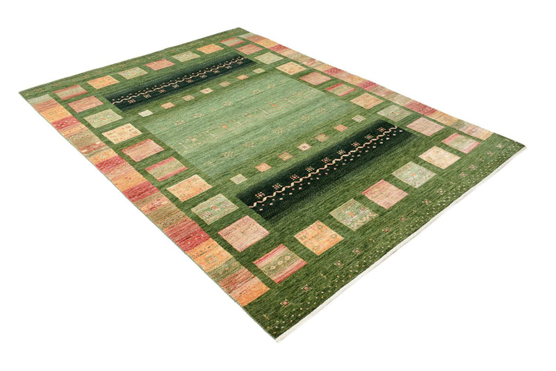 Gabbeh-tæppe - Loribaft Indus - 238 x 173 cm - grøn