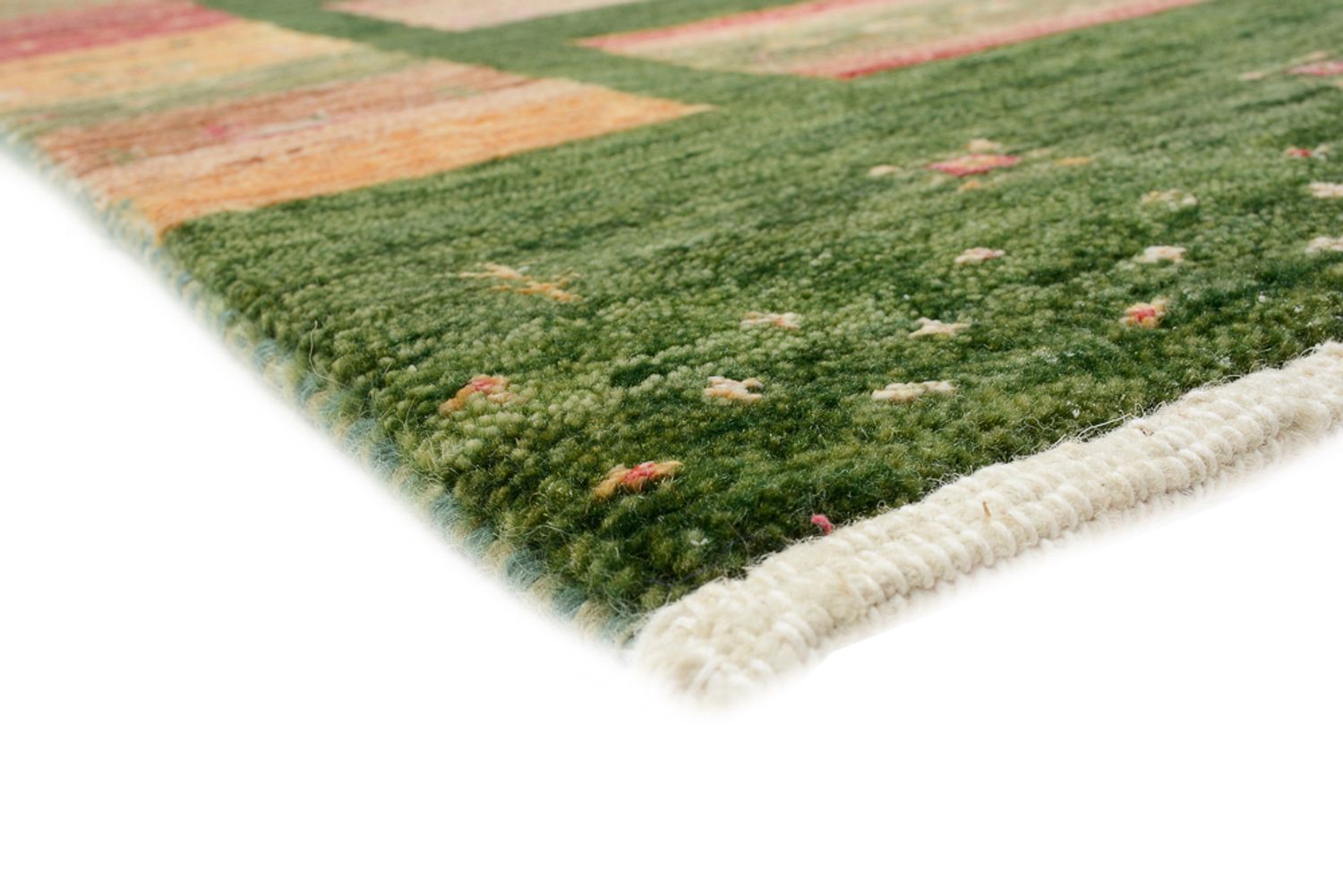 Gabbeh-tæppe - Loribaft Indus - 238 x 173 cm - grøn