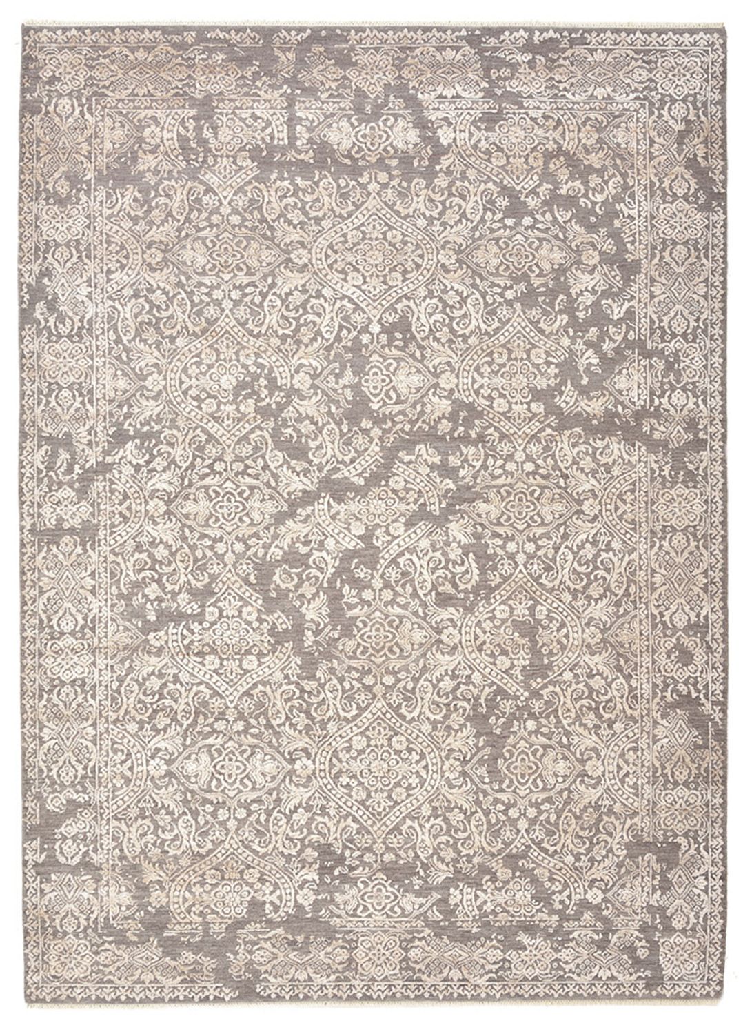 Designer tæppe - 241 x 172 cm - lysegrå
