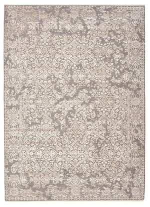 Designer tæppe - 241 x 172 cm - lysegrå