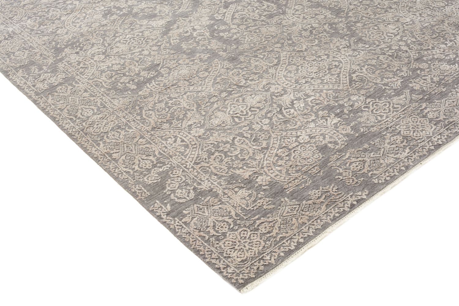 Designer tæppe - 241 x 172 cm - lysegrå