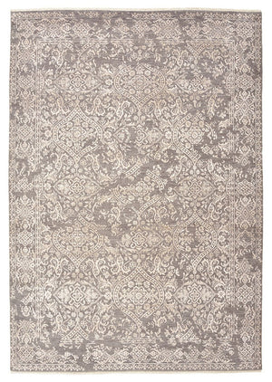 Designer tæppe - 215 x 152 cm - lysegrå