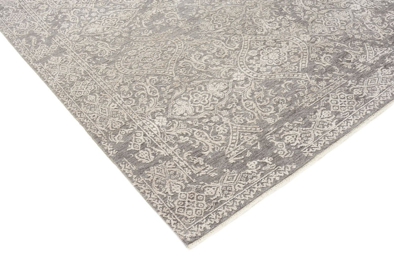Designer tæppe - 215 x 152 cm - lysegrå