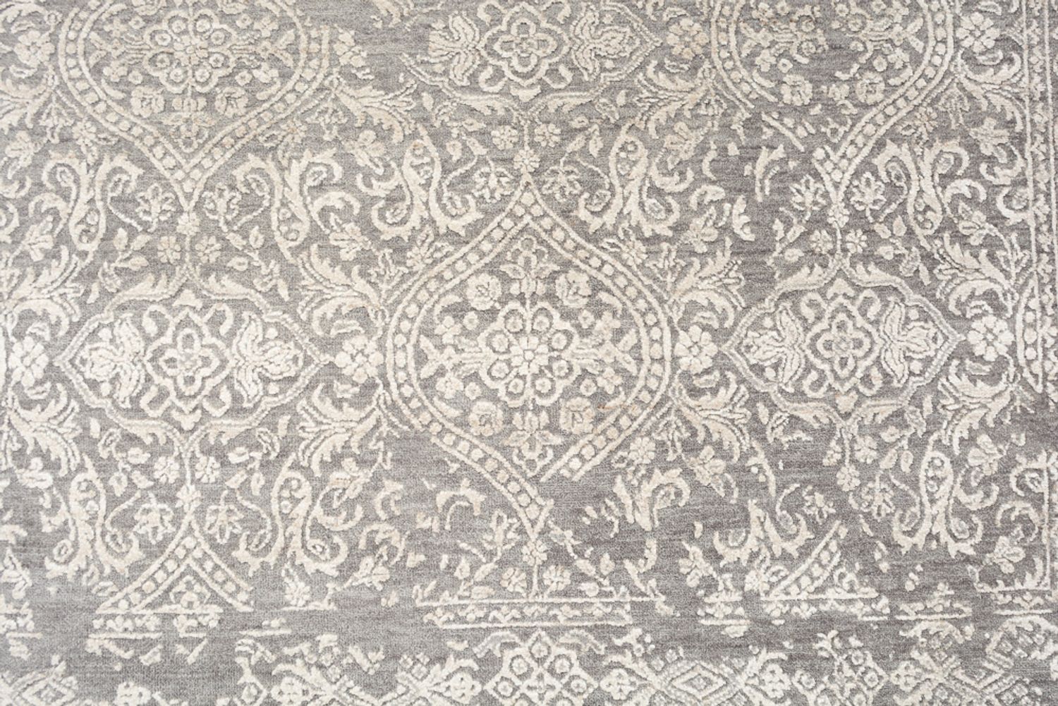 Designer tæppe - 215 x 152 cm - lysegrå