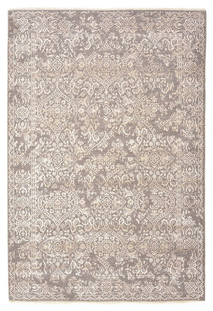 Designer tæppe - 181 x 124 cm - lysegrå