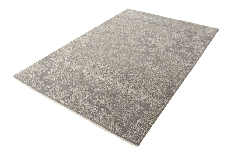 Designer tæppe - 181 x 124 cm - lysegrå