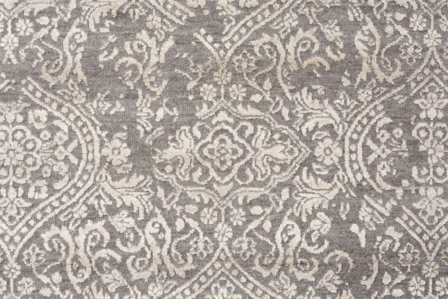 Designer tæppe - 181 x 124 cm - lysegrå