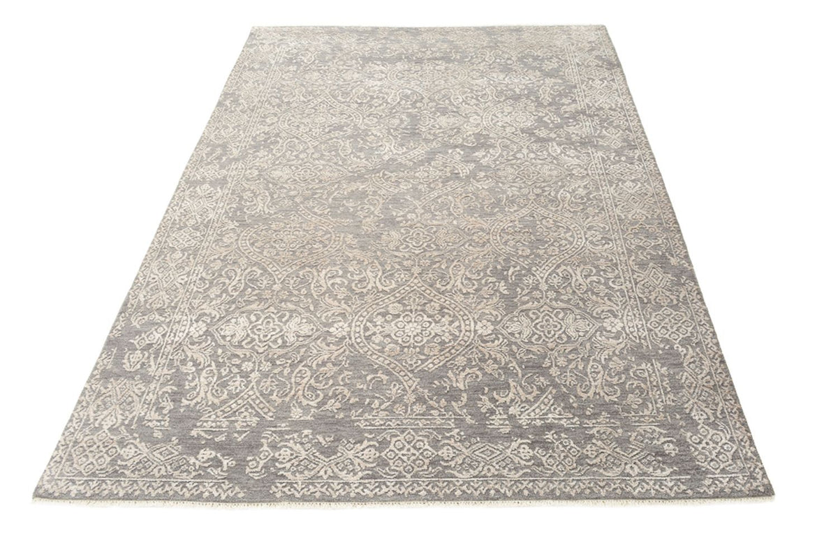 Designer tæppe - 184 x 124 cm - lysegrå