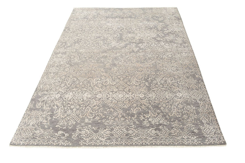 Designer tæppe - 184 x 124 cm - lysegrå