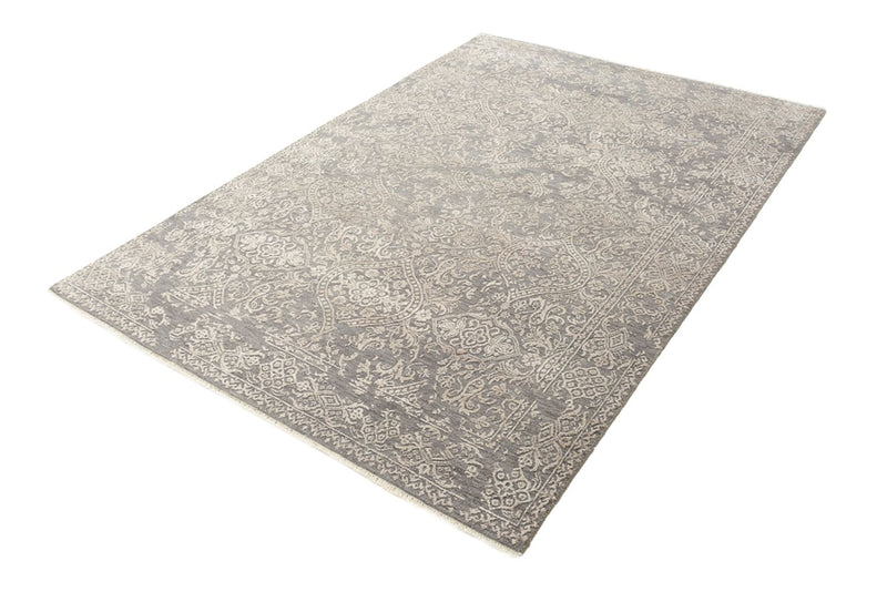 Designer tæppe - 184 x 124 cm - lysegrå