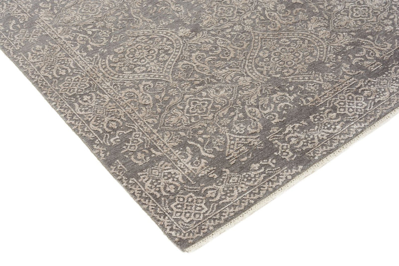 Designer tæppe - 184 x 124 cm - lysegrå